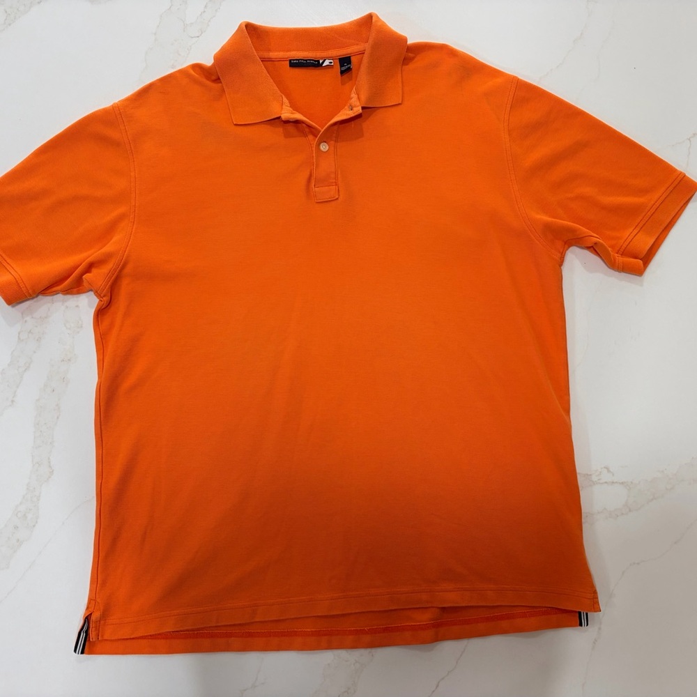Men’s Saks Fifth Avenue Vibrant Orange Polo Shirt